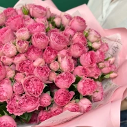Букет из 35 кустовых роз &laquo;Малиновая роскошь&raquo; 2