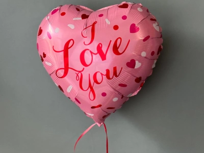 Воздушный шар- сердце «I love you»